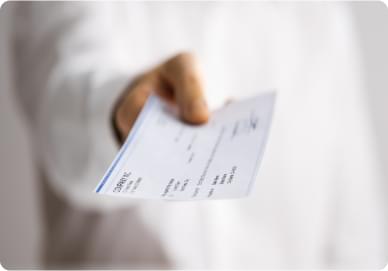 I got big check from the IRS.