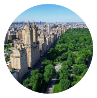 My mother lives in a penthouse overlooking Central Park .